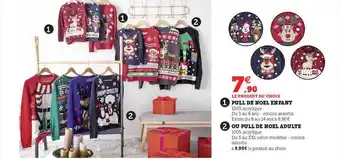 Pull de noël enfant ou pull de noël adulte