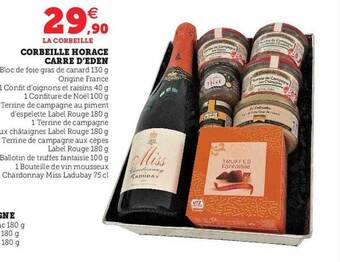 Hyper U Corbeille horace carré d'eden offre