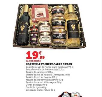 Hyper U Corbeille volupté carré d'eden offre