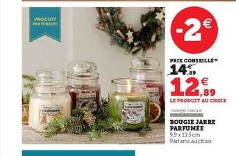 Hyper U Bougie jarre parfumée offre