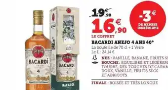 Bacardi anejo 4 ans 40°