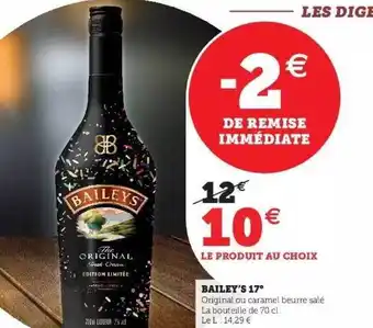 Super U Bailey's 17° offre
