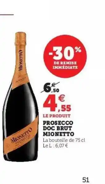 Prosecco doc brut mionetto