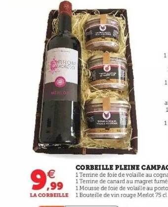 Super U Corbeille pleine campagne offre