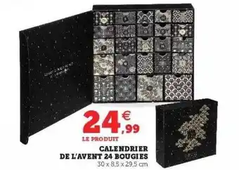 Super U Calendrier de l'avent 24 bougies offre