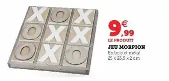 Super U Jeu morpion offre