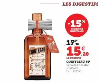 Super U Cointreau 40° offre