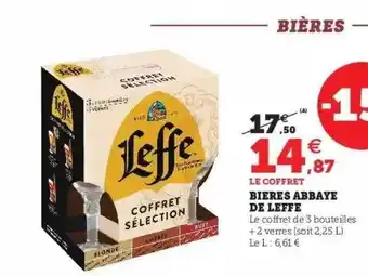 Super U Bières abbaye de leffe offre