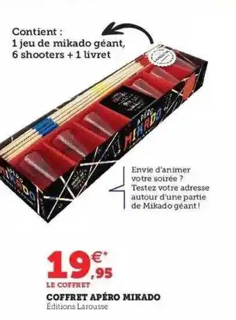 Super U Coffret apéro mikado offre