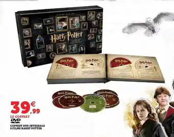 Super U Coffret dvd intégrale 8 films harry potter offre