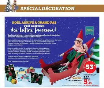 Hyper U Lutin farceur flaudis offre