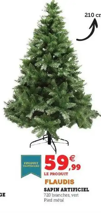 Hyper U Sapin artificiel flaudis offre