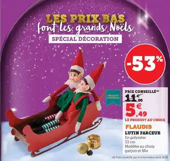 Hyper U Lutin farceur flaudis offre
