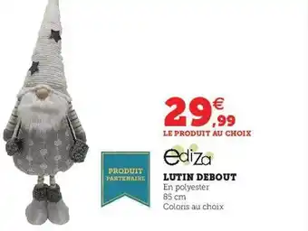 Hyper U Lutin debout ediza offre