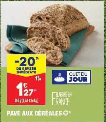 ALDI Pavé aux céréales offre