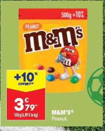 ALDI M&m's peanut offre