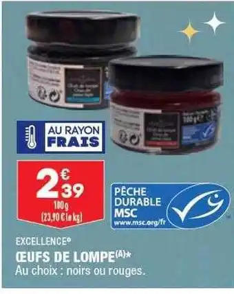 ALDI Œufs de lompe excellence offre