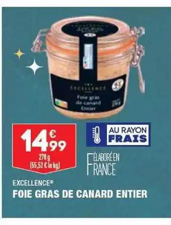 ALDI Foie gras de canard entier excellence offre
