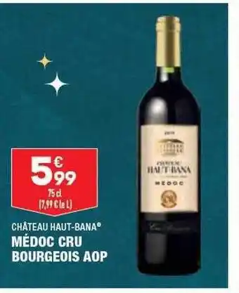 ALDI Médoc cru bourgeois aop château haut-bana offre