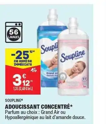 ALDI Adoucissant concentré soupline offre