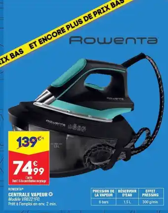 Centrale vapeur rowenta