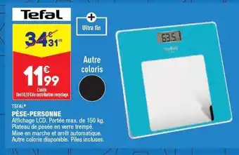 ALDI Pèse-personne tefal offre