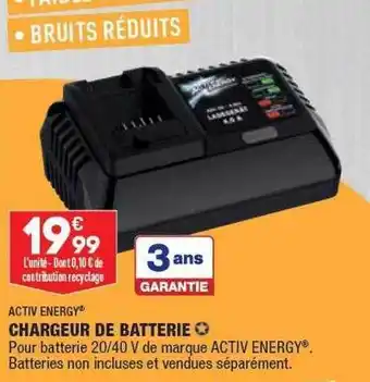 Chargeur de batterie activ energy
