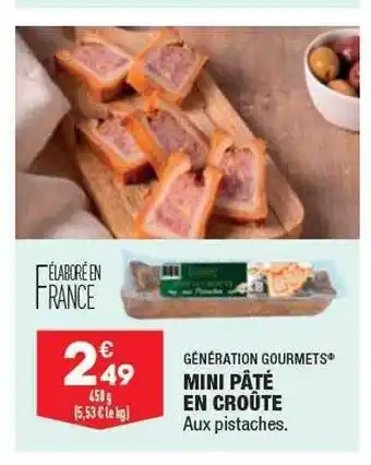 ALDI Mini pâté en croûte génération gourmets offre