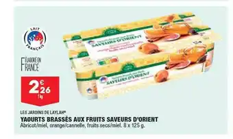 ALDI Yaourts brassés aux fruits saveurs d'orient les jardins de laylah offre