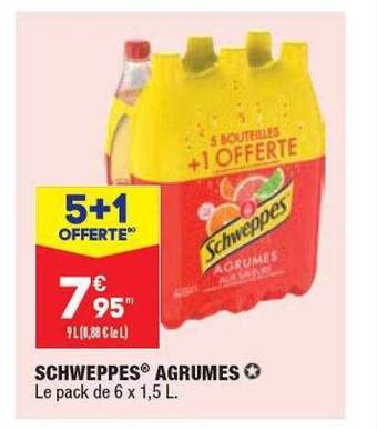 ALDI Schweppes agrumes offre