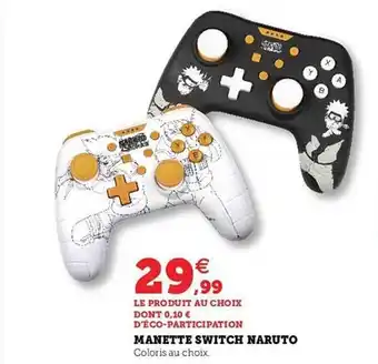 Hyper U Manette switch naruto offre