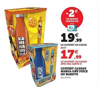 Hyper U Coffret cadeau manga one piece ou naruto offre