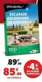 Escapade gourmande en amoureux wonderbox