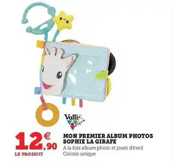 Hyper U Mon premier album photos sophie la girafe vulli offre