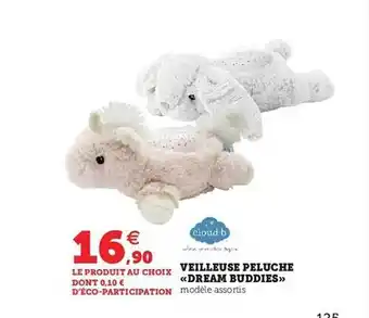 Hyper U Veilleuse peluche «dream buddies» cloud-b offre