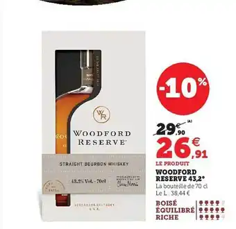 Hyper U Woodford réserve 43,2° offre