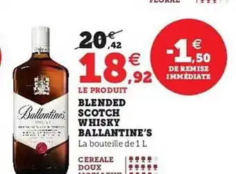Hyper U Blended scotch whisky ballantine's offre