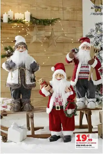 Hyper U Père noël 60 cm offre