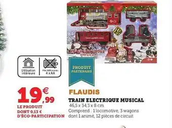Train électrique musical flaudis