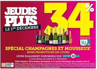 Hyper U Spécial champagnes et mousseux hors promotions en cours offre