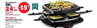 Hyper U Raclette cube grill moulinex offre