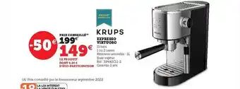Hyper U Expresso virtuoso krups offre