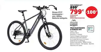 Hyper U Vélo électrique e-vortex tvt offre