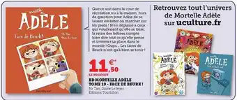 Bd mortelle adèle tome 19 - face de beurk!
