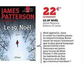 Hyper U Le 19e noël - james patterson offre