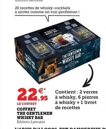 Hyper U Coffret the gentlemen whisky bar offre