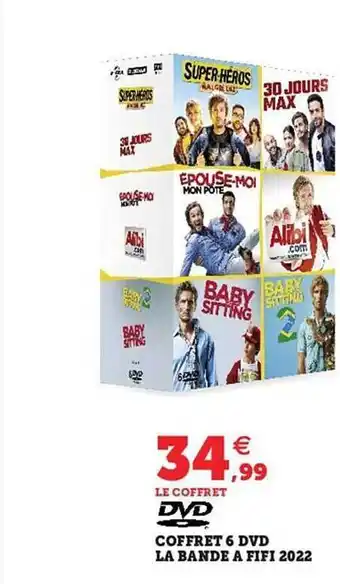 Hyper U Coffret 6 dvd la bande à fifi 2022 offre