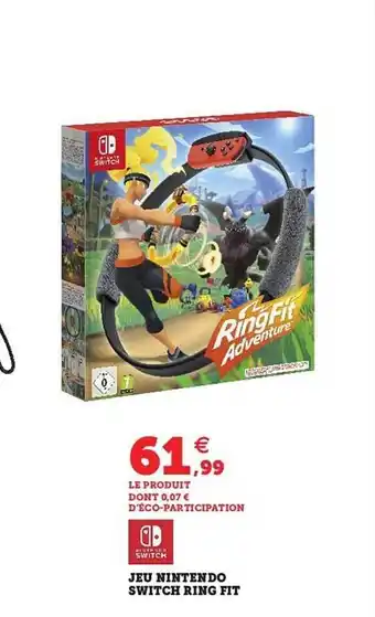 Hyper U Jeu nintendo switch ring fit offre