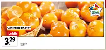 Lidl Clémentines de Corse offre