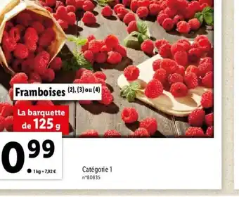 Lidl Framboises offre